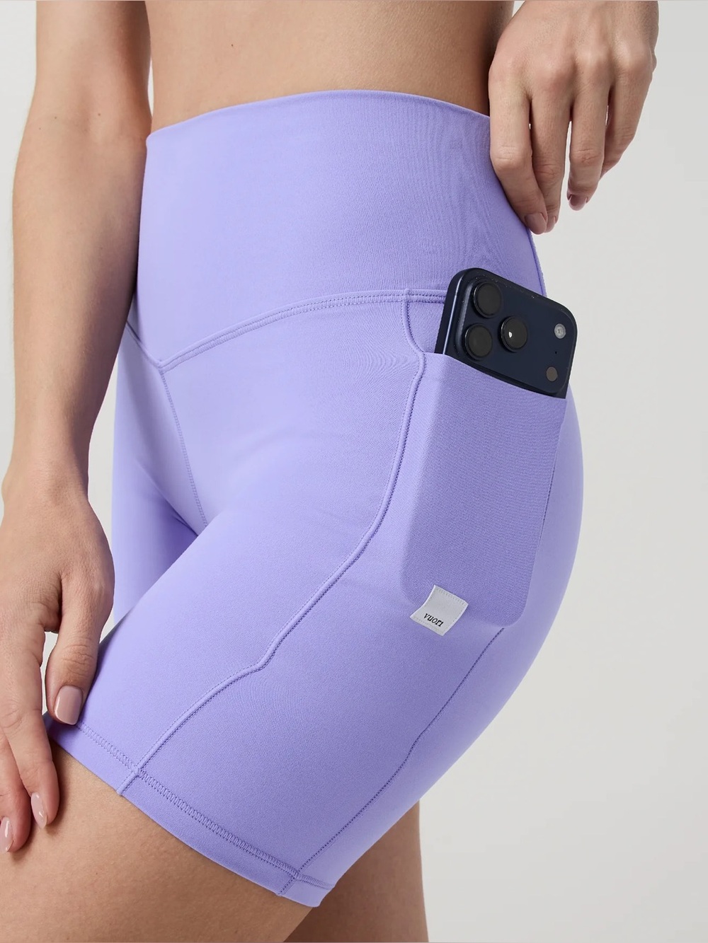 Vuori All The Form 6” Pocket Short in Hyacinth - Picture 4 of 5